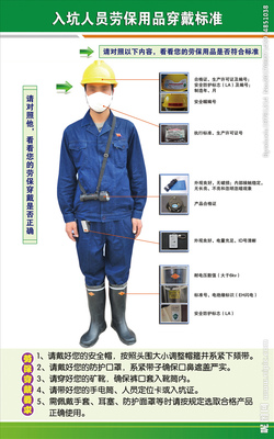 入坑人員勞保用品穿戴用品規(guī)范圖片